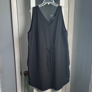 Eddie Bauer Black V-Neck Dress